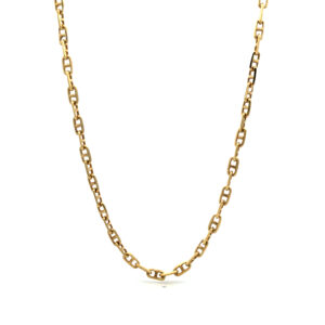 Cadena Gargantilla Bilbaina con barra Oro 18 kt