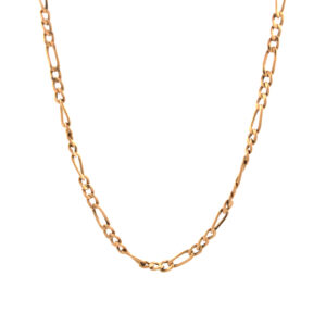 Cadena Gargantilla Unisex Figaro Oro 18 kt