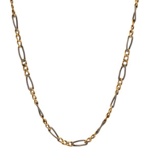 Cadena Gargantilla Oro 18 Kt Modelo Figaro Unisex