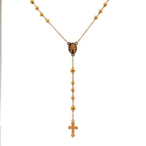 Cadena Rosario De Oro 18 Kt