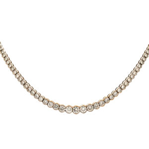 Gargantilla Tenis oro 18 kt  y Brillantes