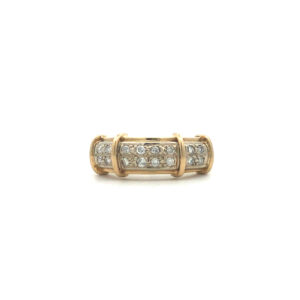 Anillo Pave de Brillantes y Oro 18 Kilates