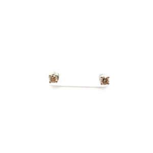 Aros solitarios de oro 18 kt y brillantes